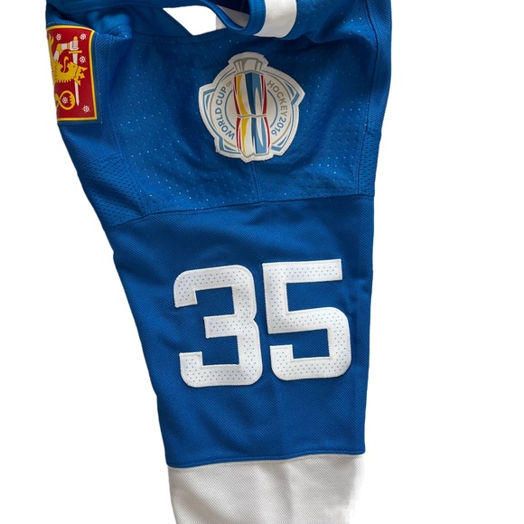 ADIDAS / TEAM FINLAND 2016 WORLD CUP OF HOCKEY PEKKA RINNE SIGNED JERSEY - Picture 3 of 10